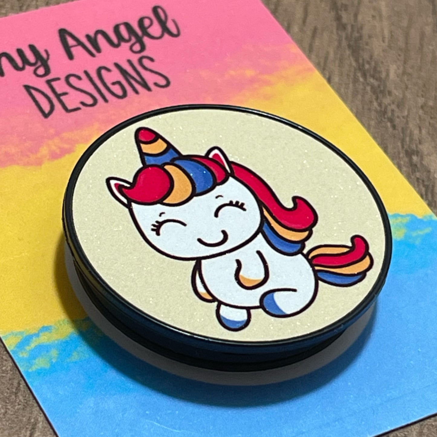 Pansexual Unicorn Pop Socket